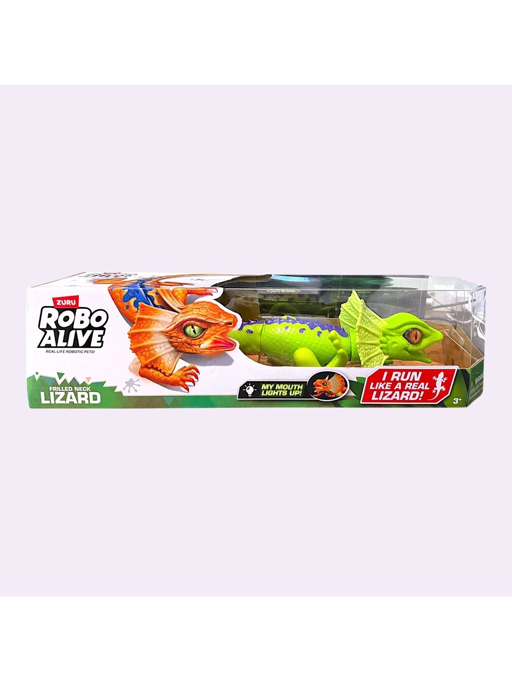 Zuru Robo Alive Frilled Neck Lizard Robotic Pet Toy - Green - New in Box